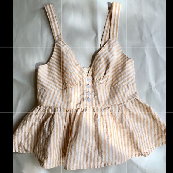 Peplum striped crop tank - Picture 1 of 2